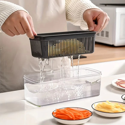 Household Multi-Function Chopper Slicing Shredding and Dicing Fast Chopper 14/16-Piece Set Chopper Is Suitable for the Kitchen